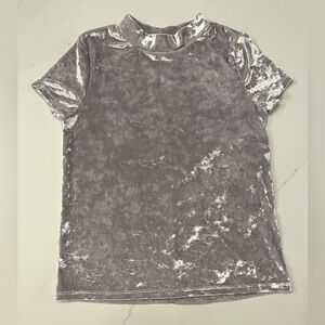 Nordstrom Girls Size L (10/12) Crushed Velvet Top